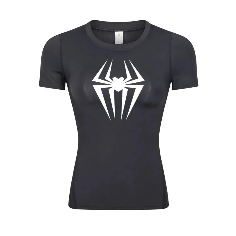 Web-Slinging Gwen Woman's Compression Shirt