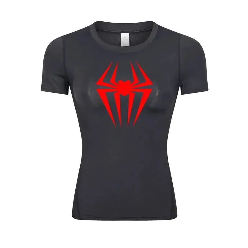 Web-Slinging Gwen Woman's Compression Shirt