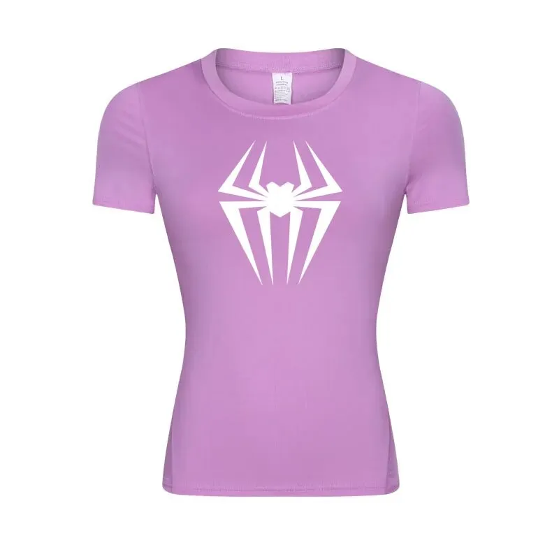 Web-Slinging Gwen Woman's Compression Shirt