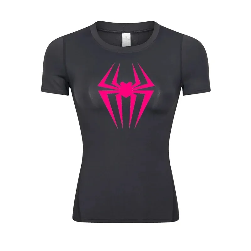 Web-Slinging Gwen Woman's Compression Shirt