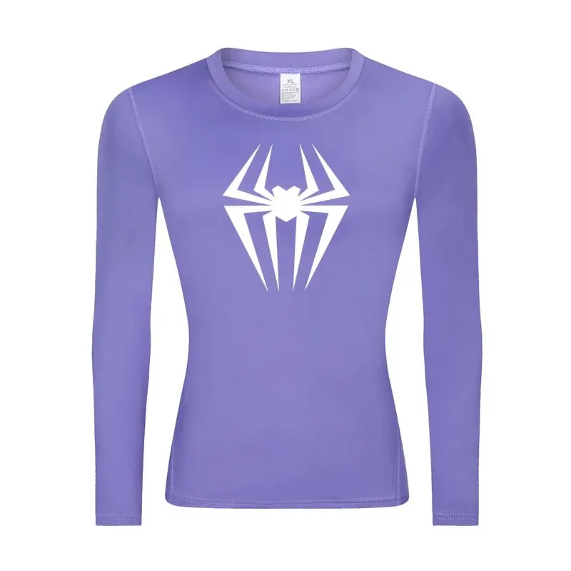 Web-Slinging Gwen Woman's Long Sleeve Compression Shirt