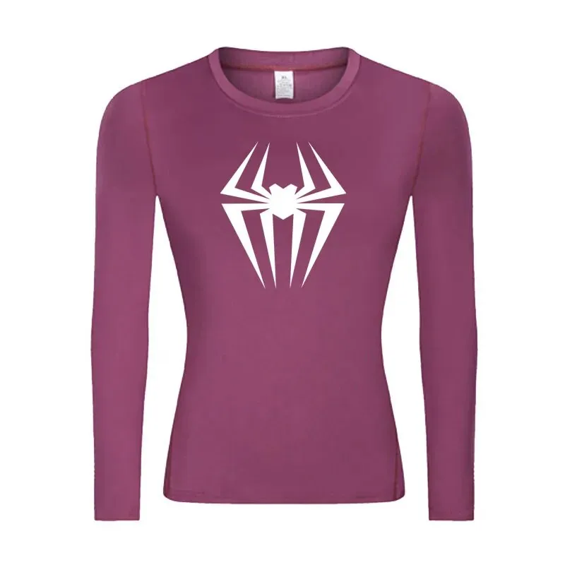 Web-Slinging Gwen Woman's Long Sleeve Compression Shirt