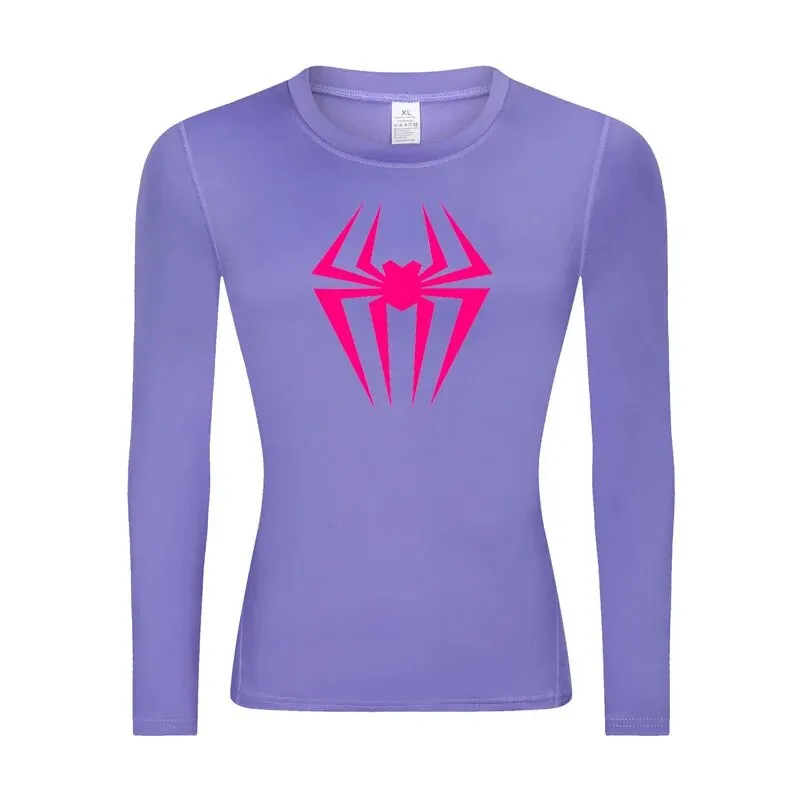 Web-Slinging Gwen Woman's Long Sleeve Compression Shirt