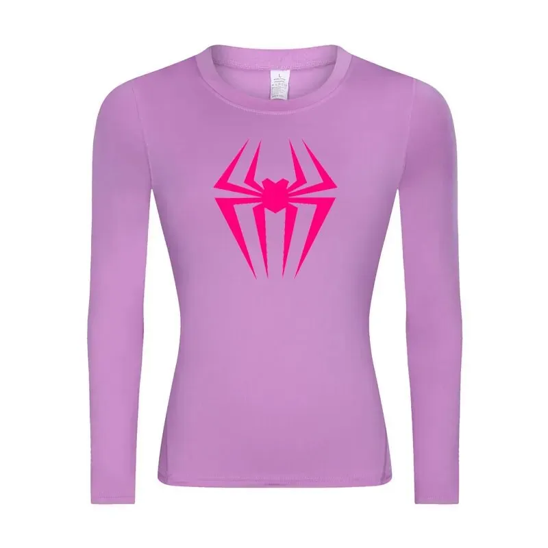 Web-Slinging Gwen Woman's Long Sleeve Compression Shirt