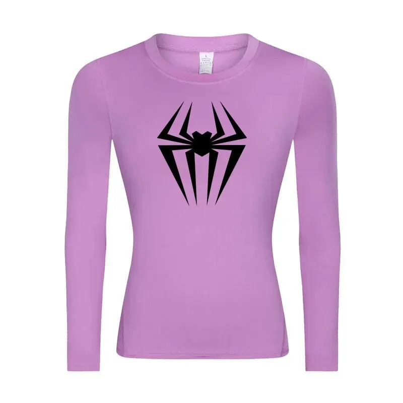 Web-Slinging Gwen Woman's Long Sleeve Compression Shirt