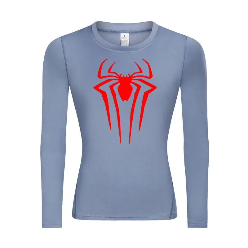 Web-Slinging Woman's Long Sleeve Compression Shirt