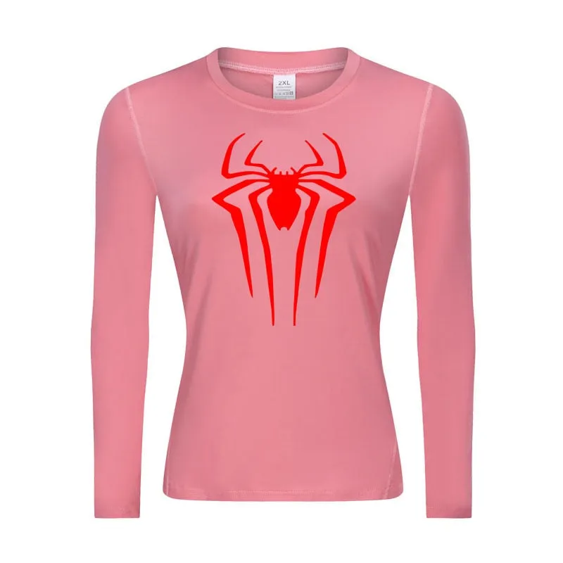 Web-Slinging Woman's Long Sleeve Compression Shirt