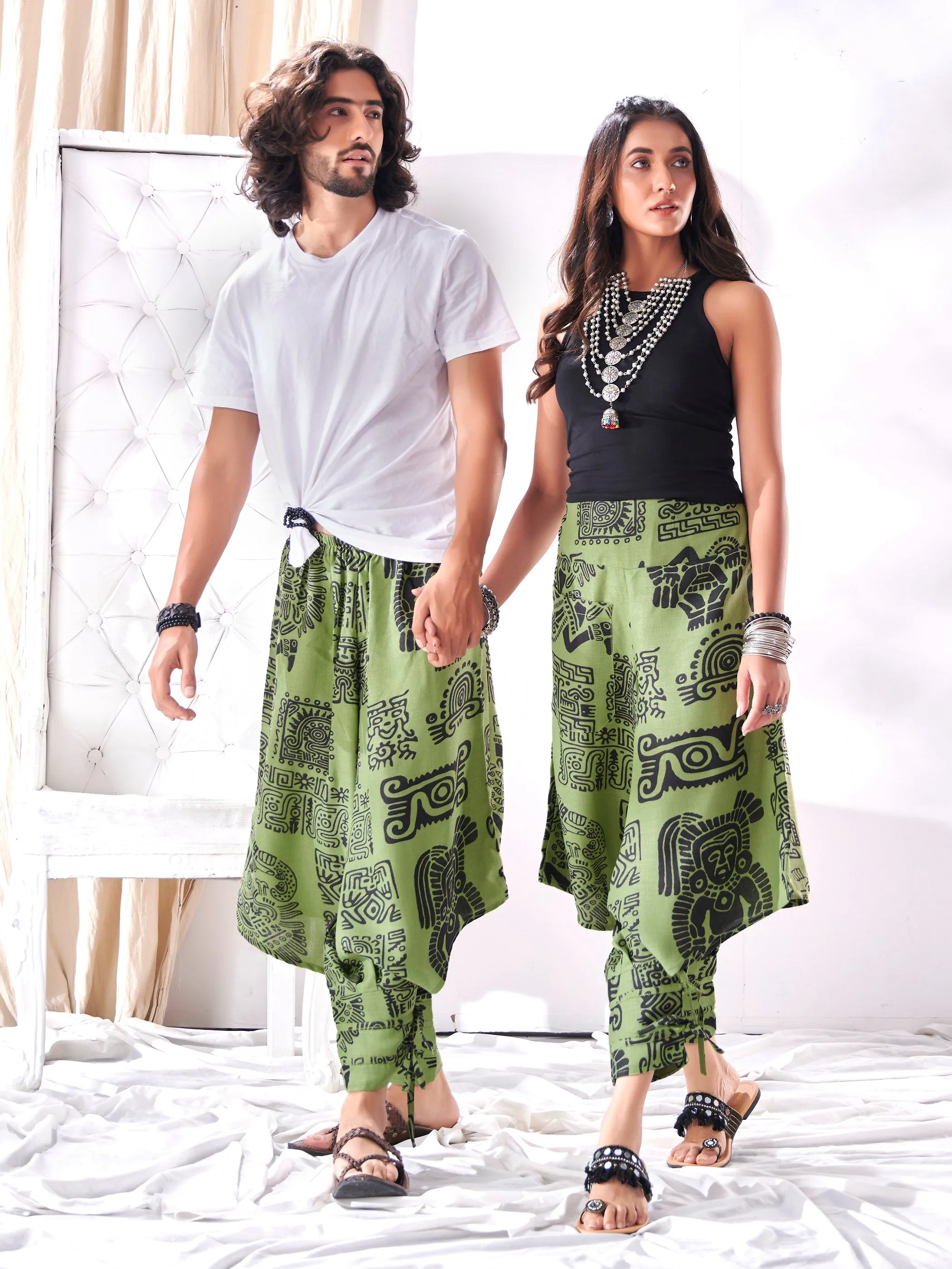 Women's Arabic Boho Harem Balloon Pants For Yoga Dance