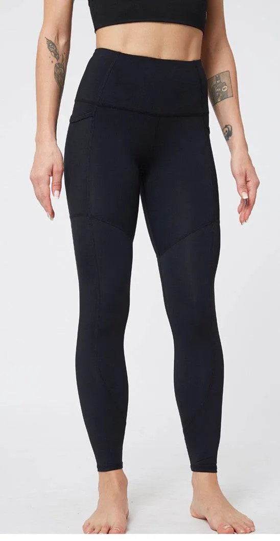 Women's High Rise Black Yoga Pants